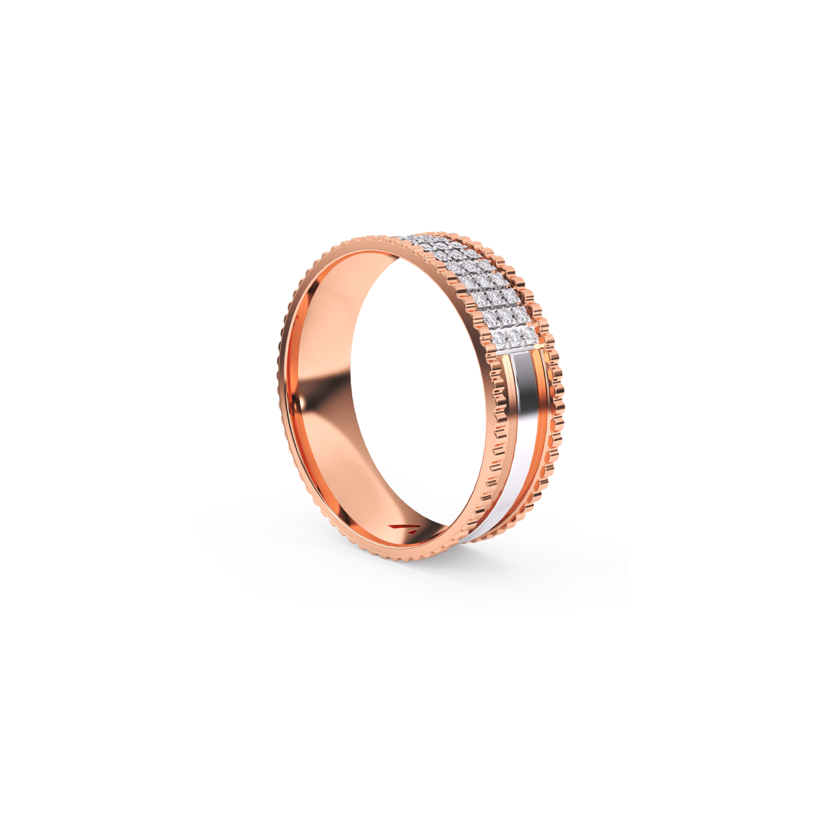 Triple Row Diamond Vintage Eternity Couple Set